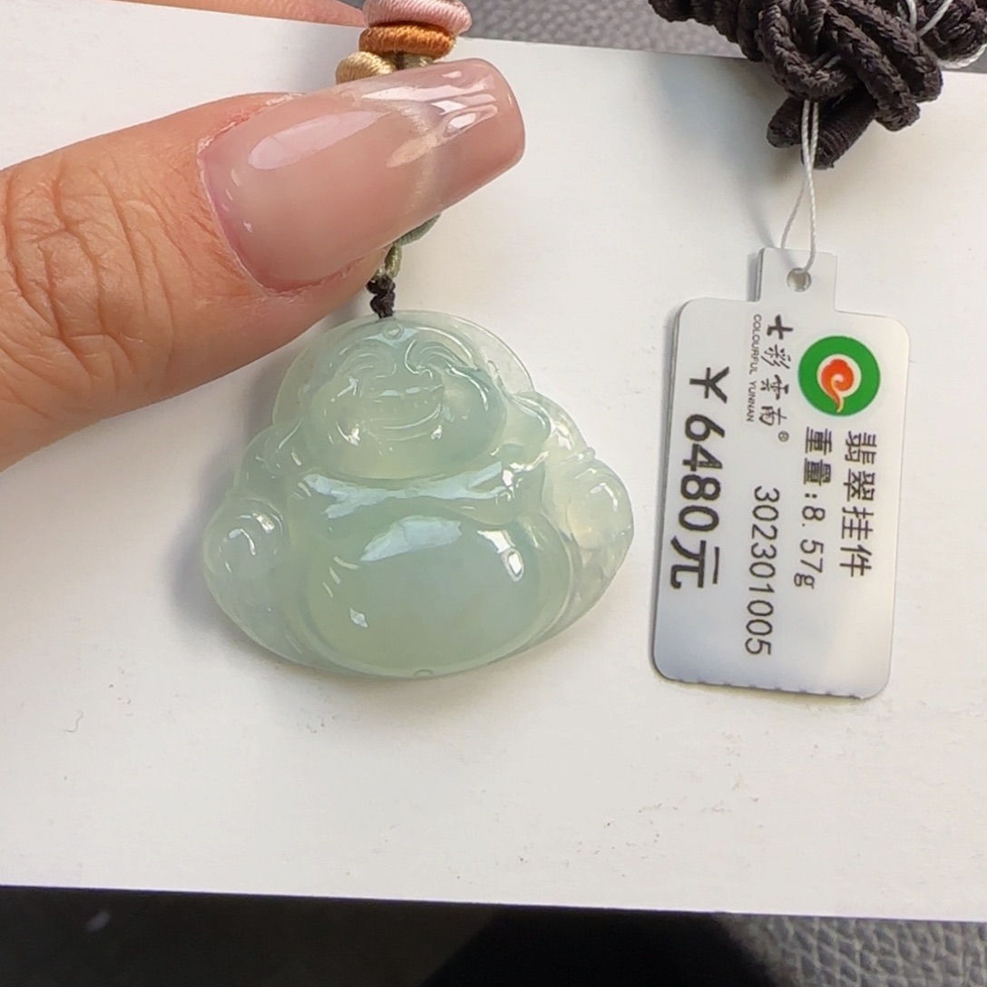 翡翠颈饰未镶嵌冰晴佛公