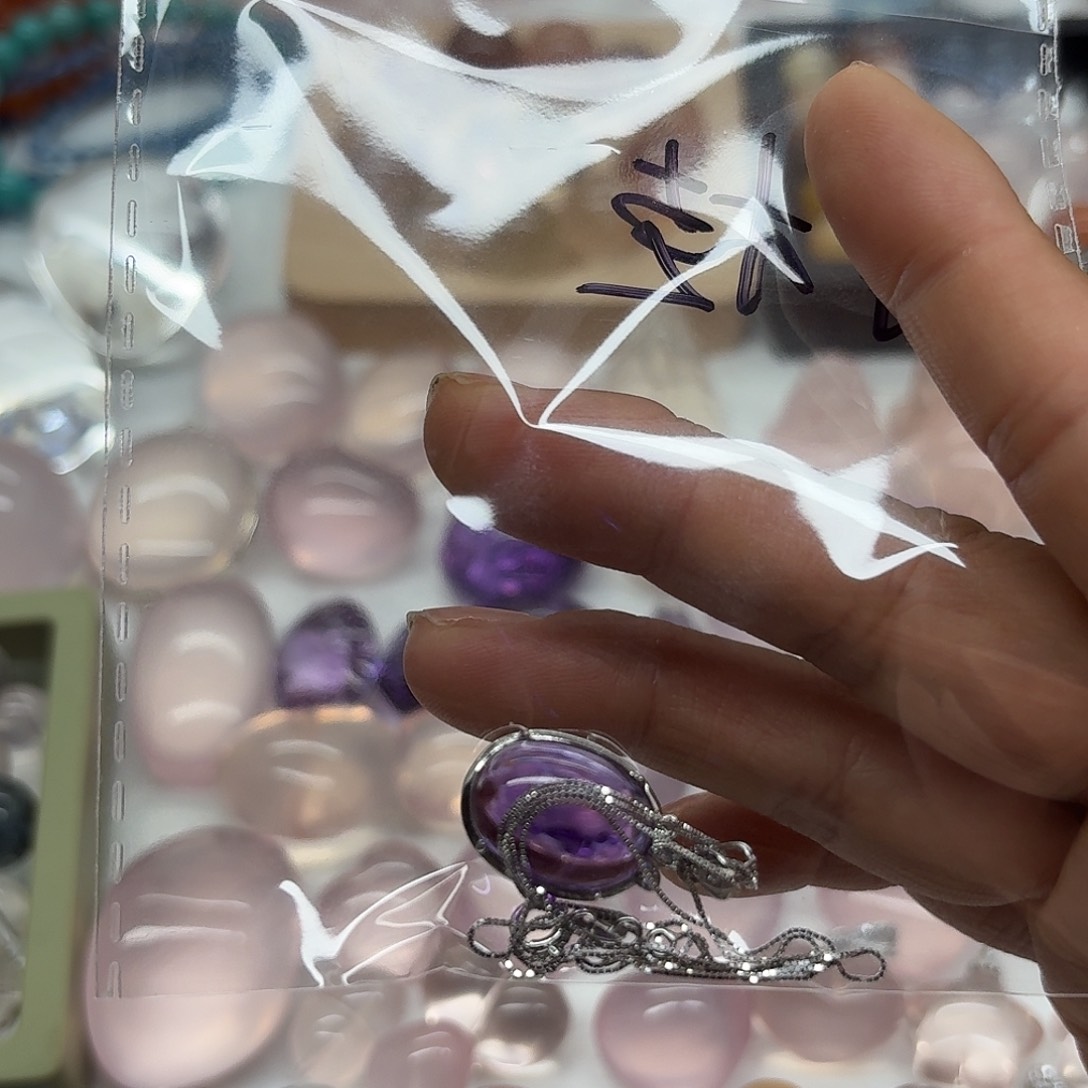未镶嵌珠宝半成品水晶月*