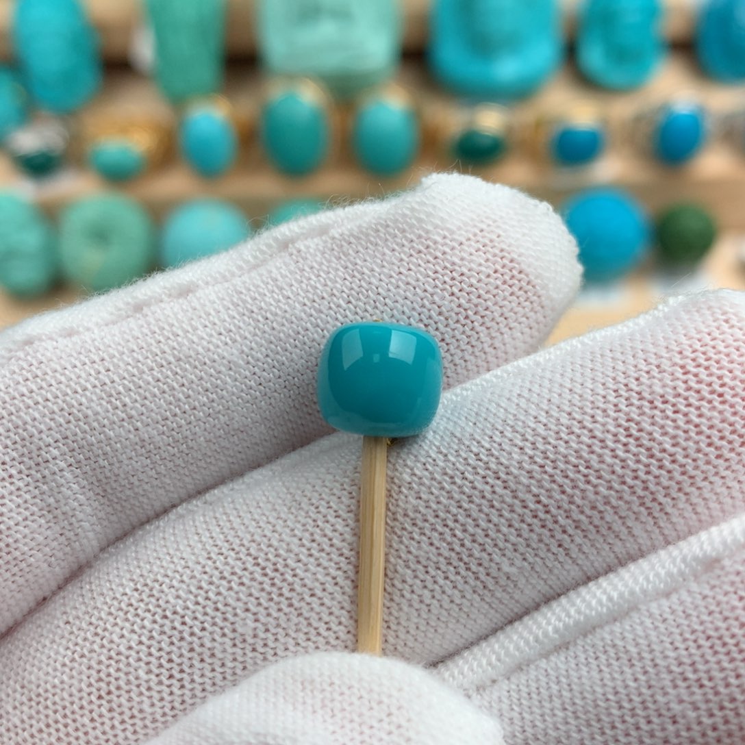 绿松石配饰未镶嵌8.5-7.6mm