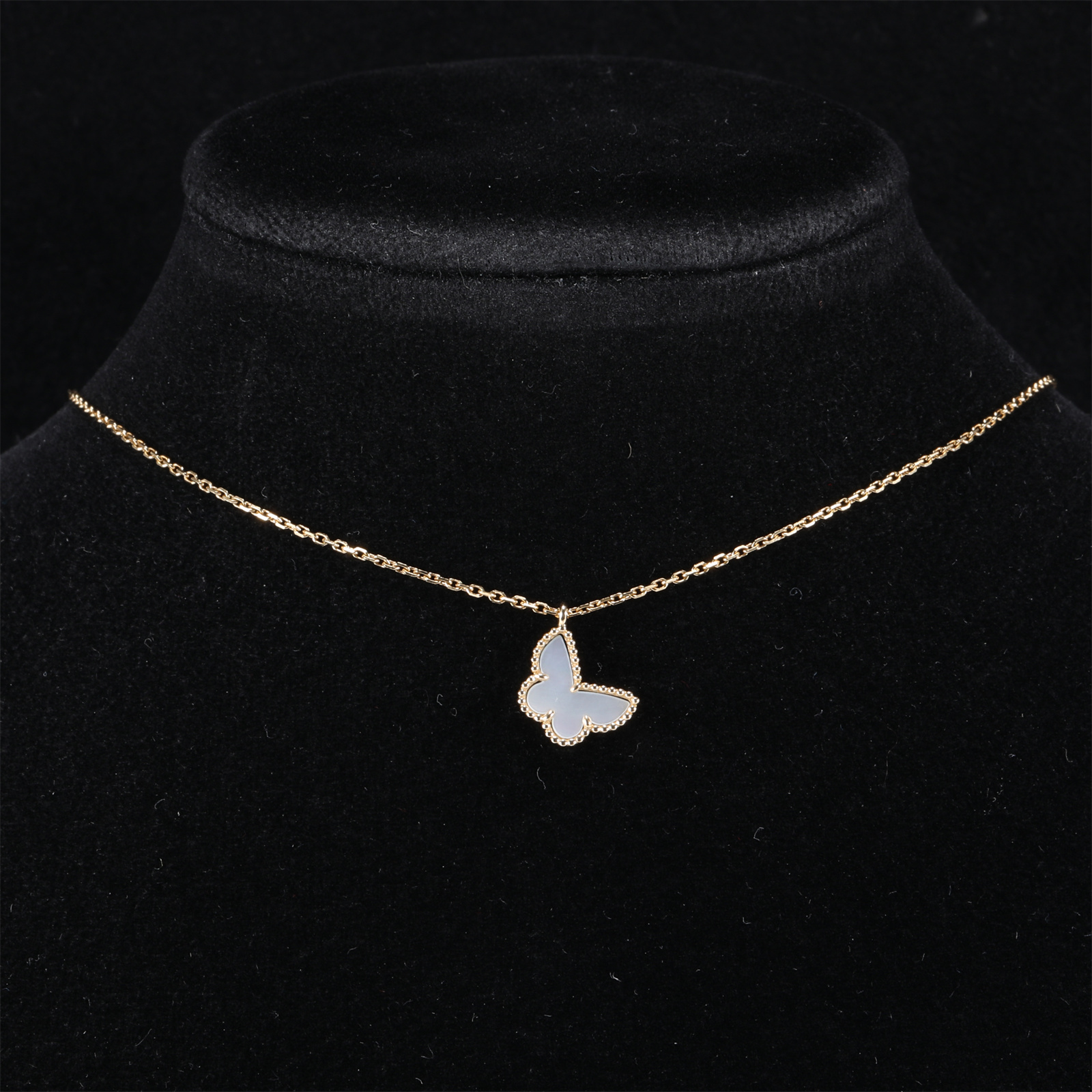 95新 梵克雅宝 宠粉小号蝴蝶项链 P244171573