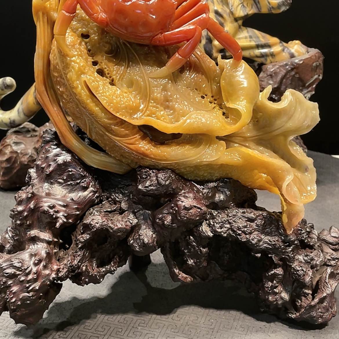 【闪购商品】寿山石用****4螃蟹摆件工艺品