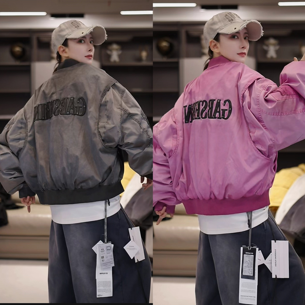 3713【90白鸭绒】秋冬复古棒球领保暖羽绒服  w019-9638