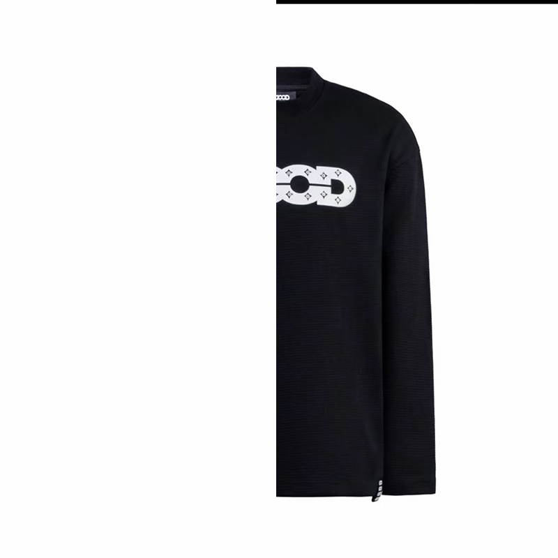 【男女情侣款】GOOD Love is good  彩钻棋盘格纹珠地提花长袖tee