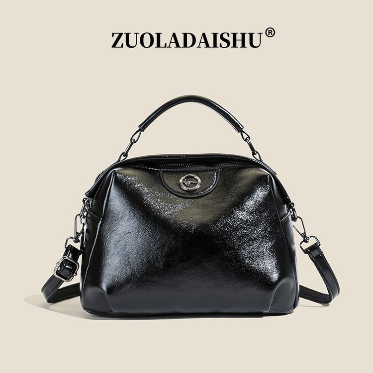 斜挎女包2025新款四季款真皮质感手拎包通勤女士百搭单肩包