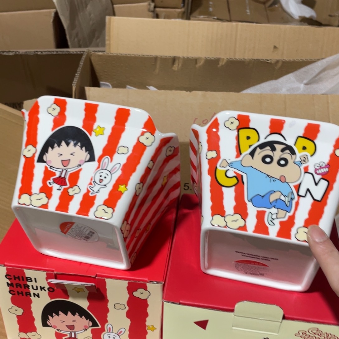 薯条桶一个装6英寸自己备注小新小丸子