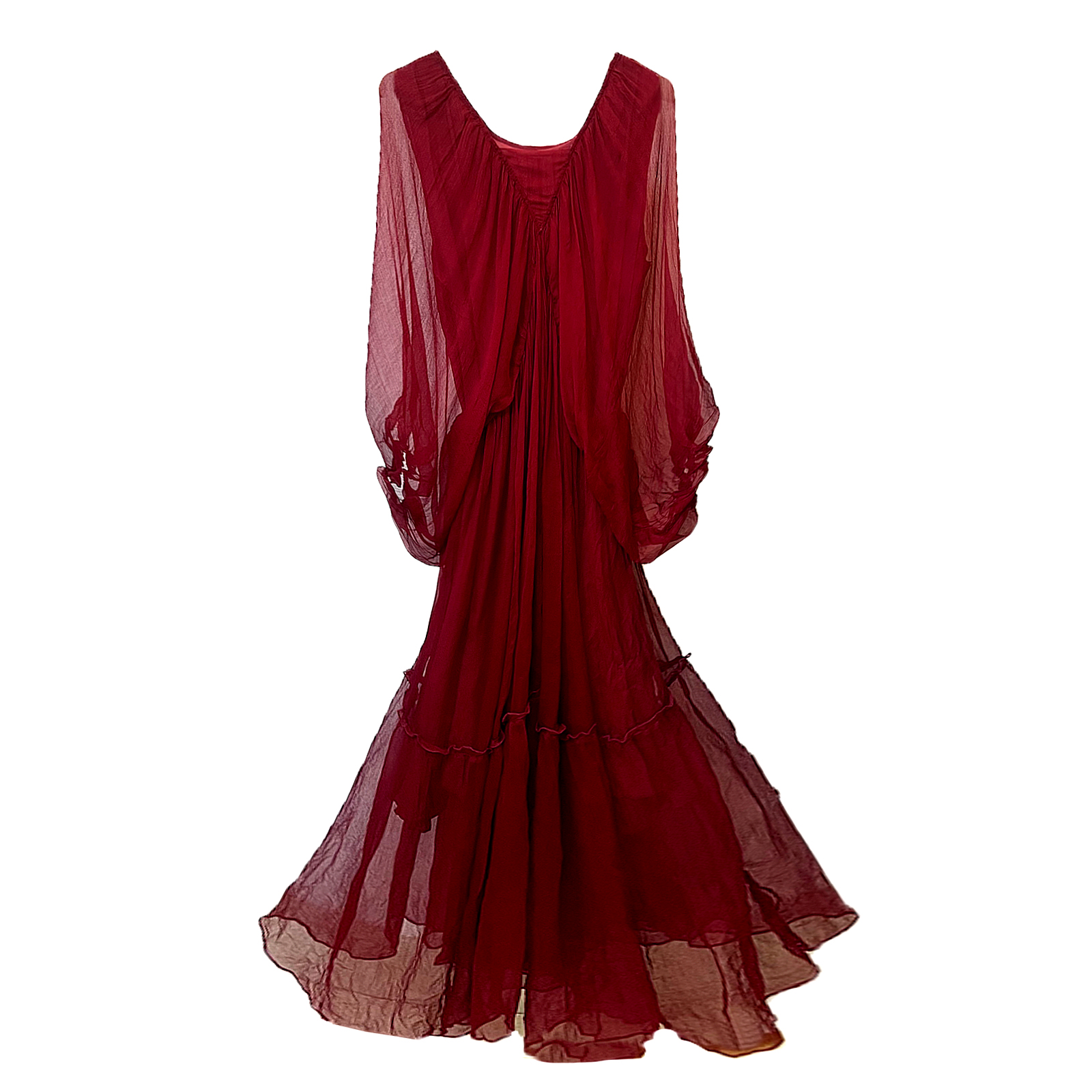 新款  100%桑蚕丝宽松蝙蝠袖印花裙子休闲感气质海边度假连衣裙女