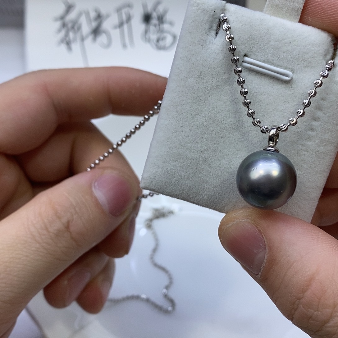 颈饰银S925镶嵌海水珍珠