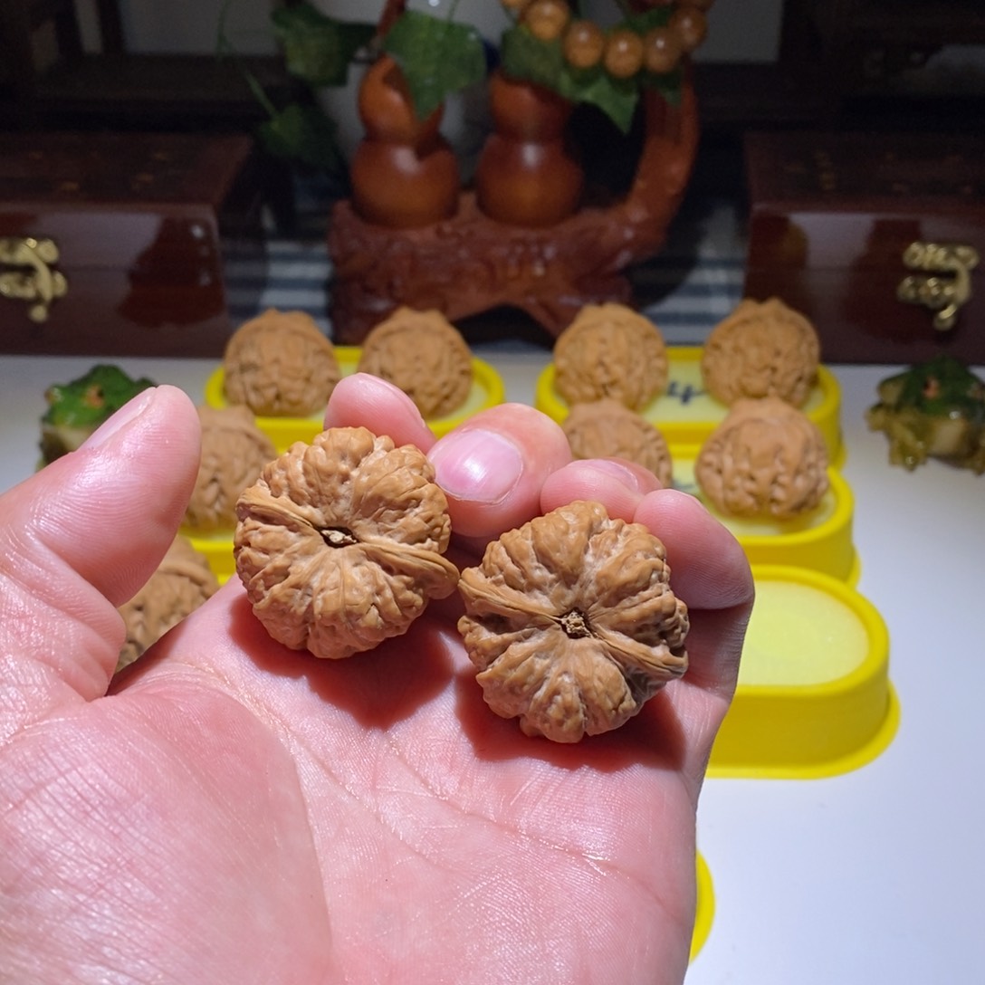文玩核桃吊坠两**子昌平蛙直播中欢迎选购