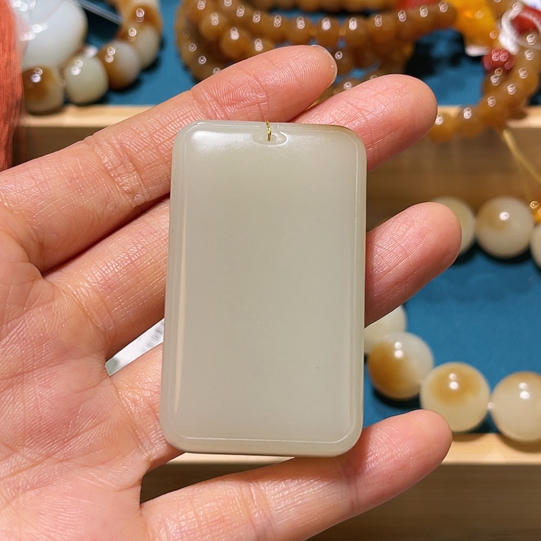 和田玉吊坠(不含链)未镶嵌