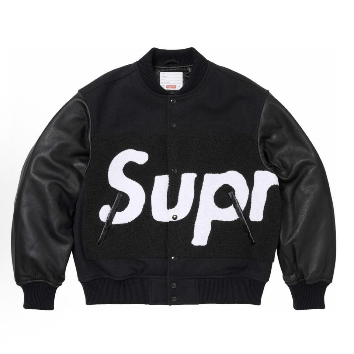 Supreme SS24 WEEK1 BIG LOGO CHENILLE VARSITY JACKET 夹克