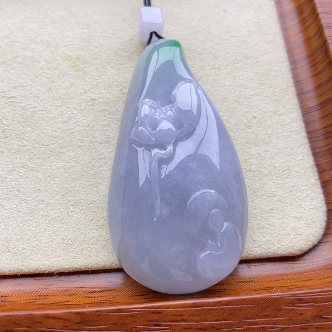 翡翠未镶嵌颈饰吊坠34