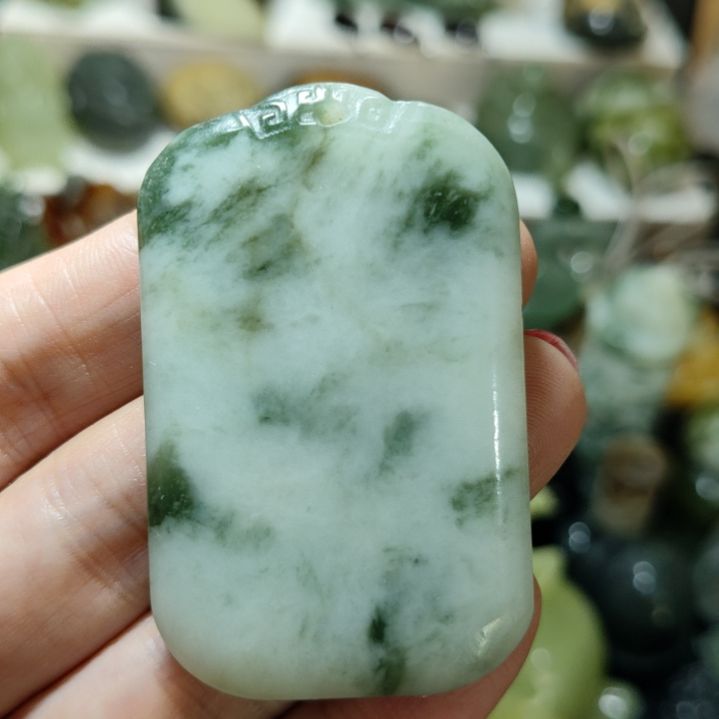 岫玉平安牌子未镶嵌