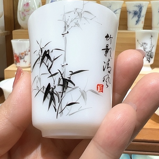 杯子璞玉冰种玉瓷