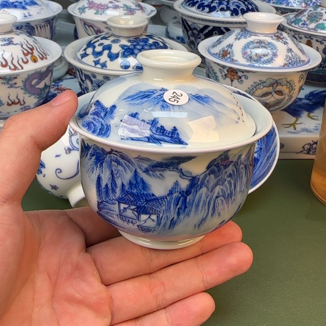 彦祖纯手工手绘茶具245