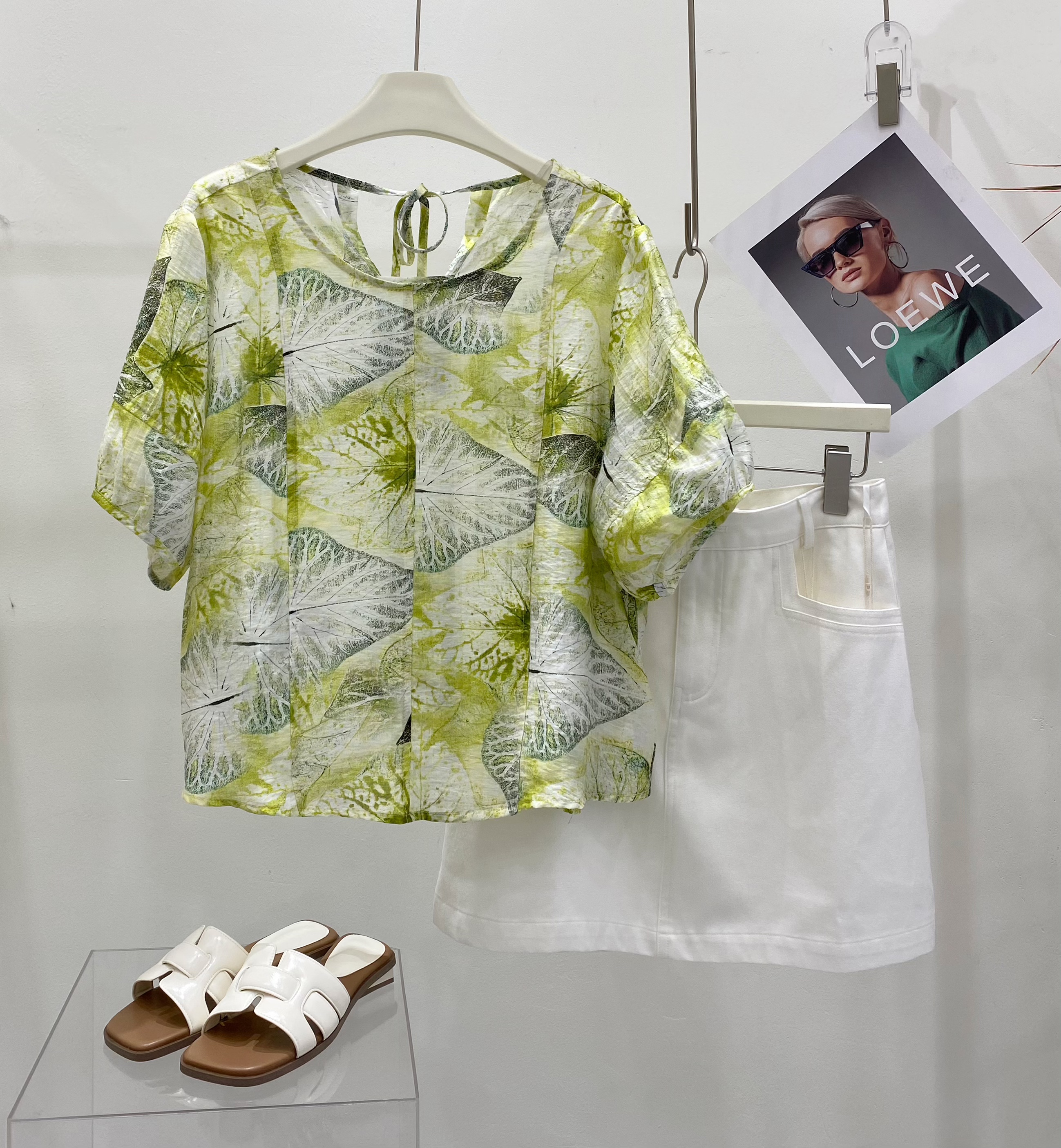 夏装新款，韩系宽松的绿色小衫