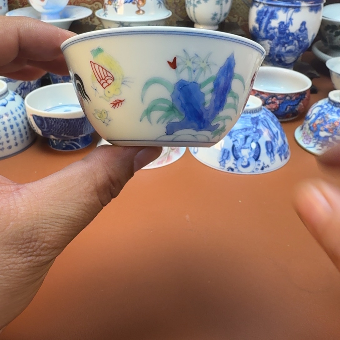 至***在杯子陶景德镇全手工手绘陶瓷