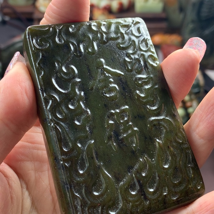 岫岩河磨玉（透闪石质玉）手把未镶嵌