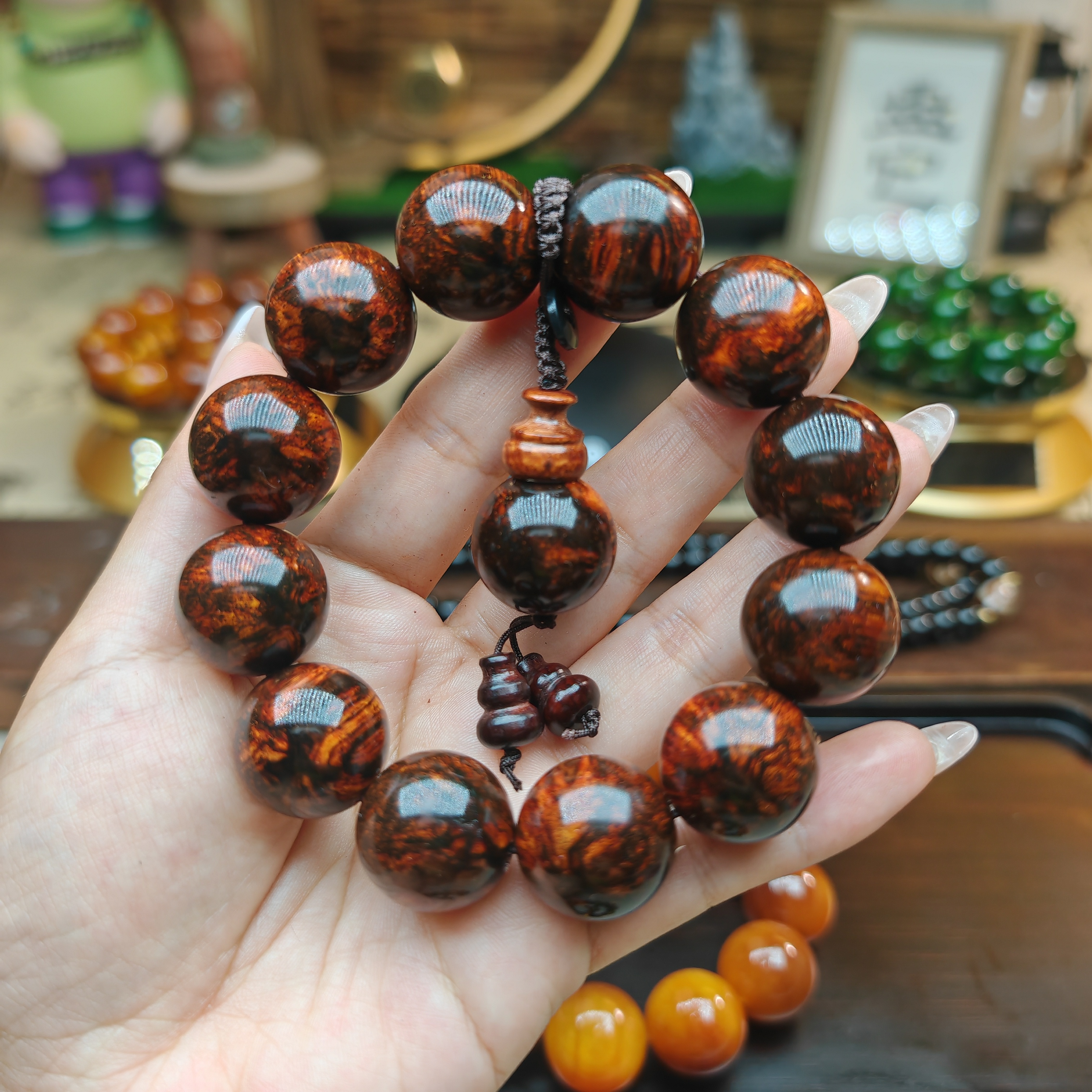 2.0精品海南黄花梨070带精品礼盒 手套 收纳袋