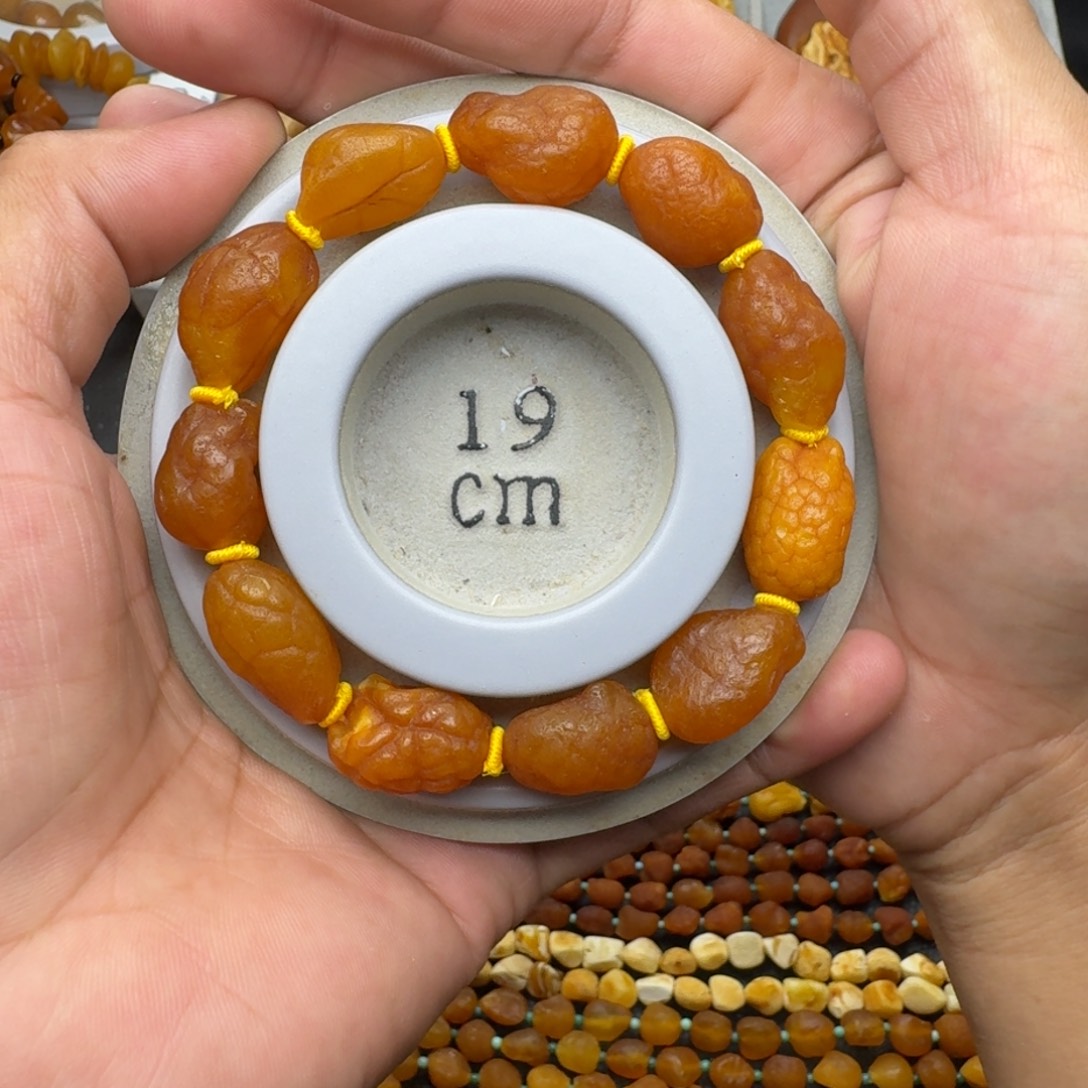 琥珀未镶嵌珠宝奇石天然蜜蜡手串