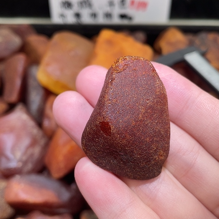 裸石琥珀未镶嵌花蜡全皮