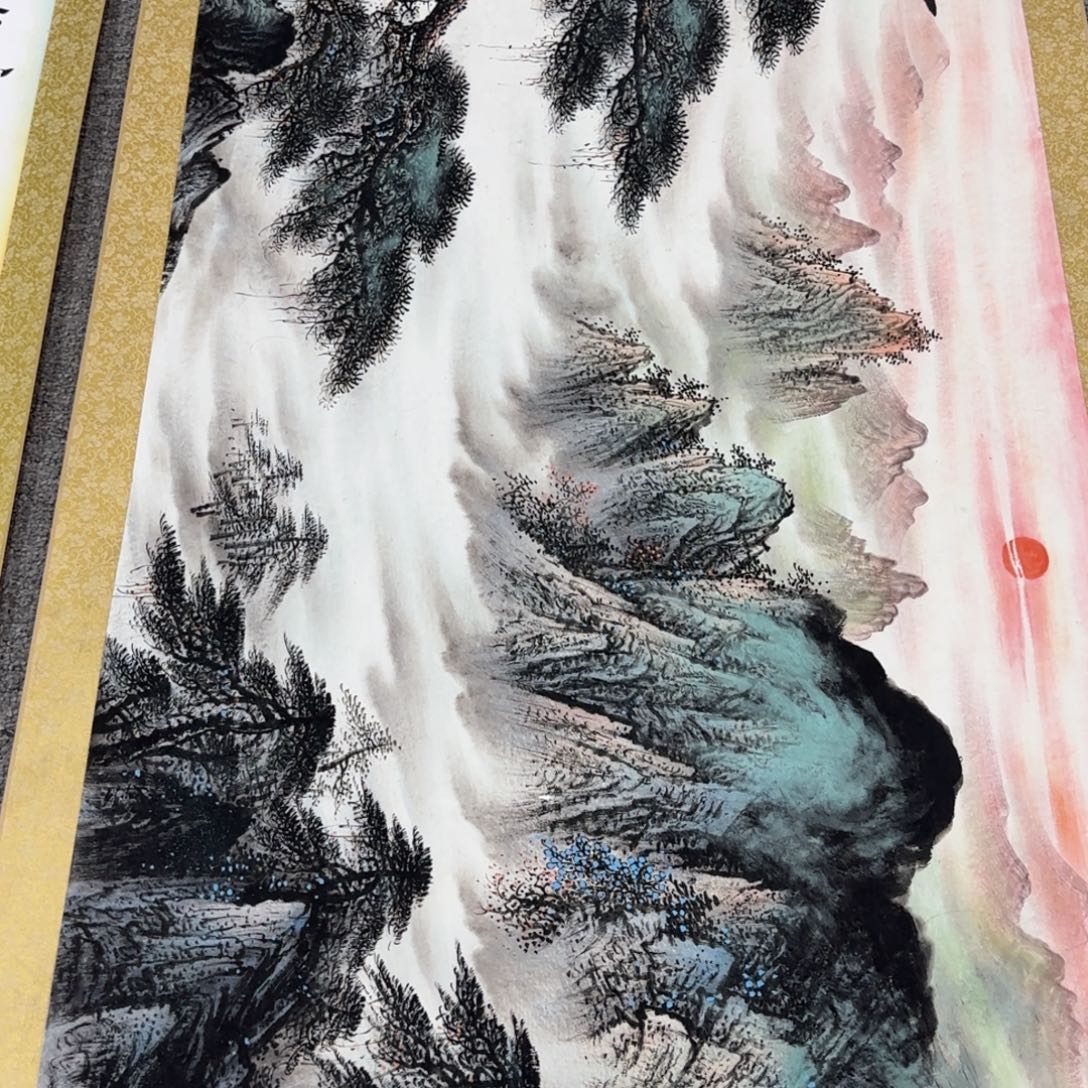 国画QC原创横山水作品！带证书！限购一单 