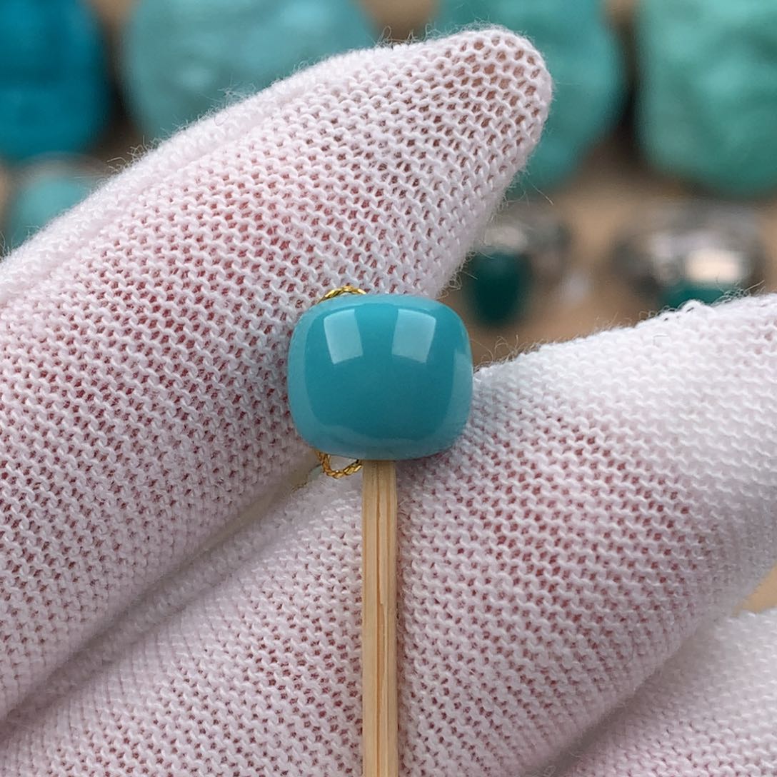 绿松石配饰未镶嵌卡8.8*8