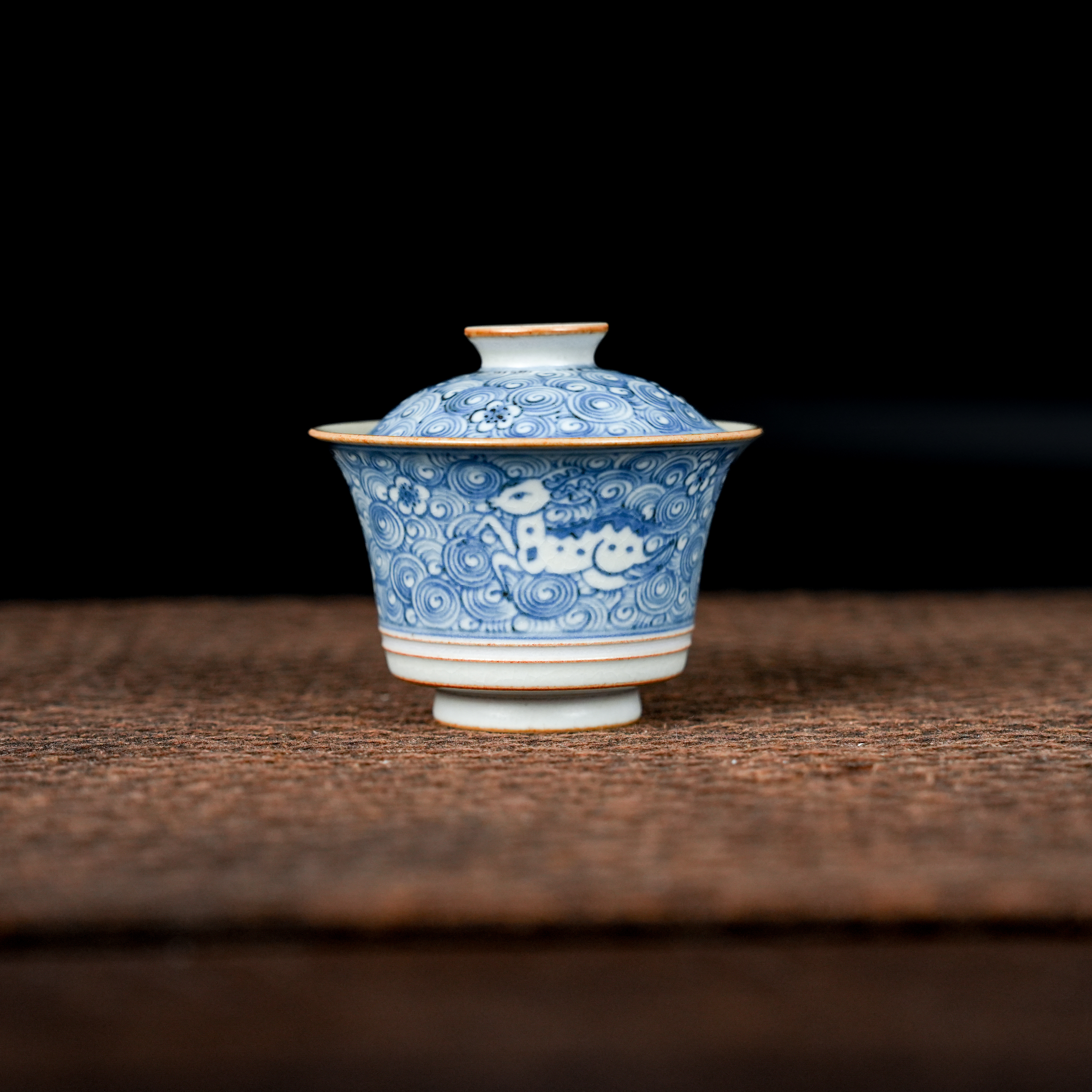 【朴云堂】海水鹿金线马蹄盖碗110ml