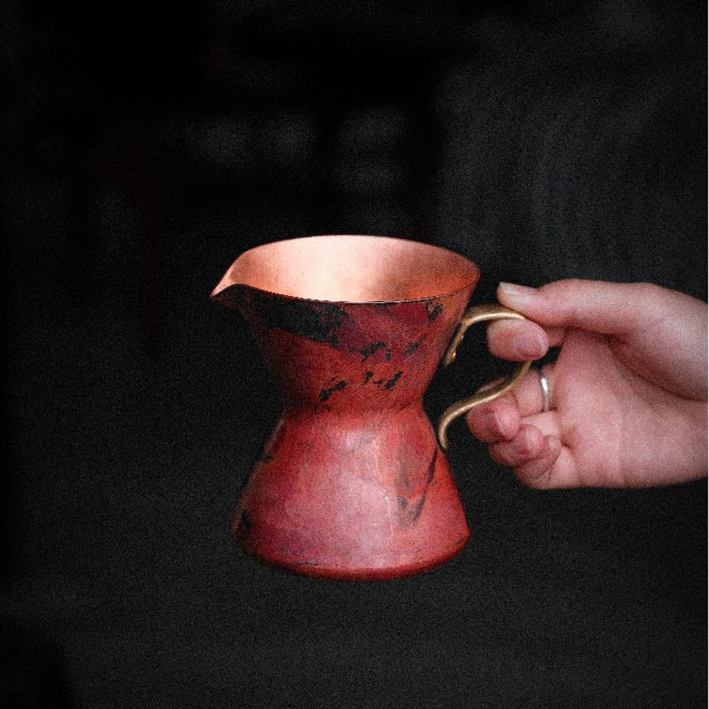 手工铜咖啡滤杯咖啡分享壶烤茶罐分茶器公道杯 