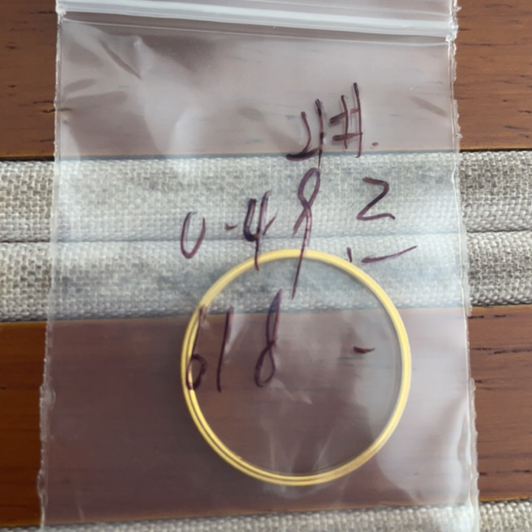 克重0.49 21号 三生三世戒指 足金999