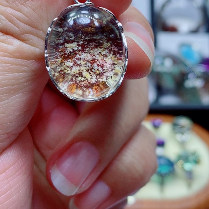 紫晶颈饰未镶嵌水晶