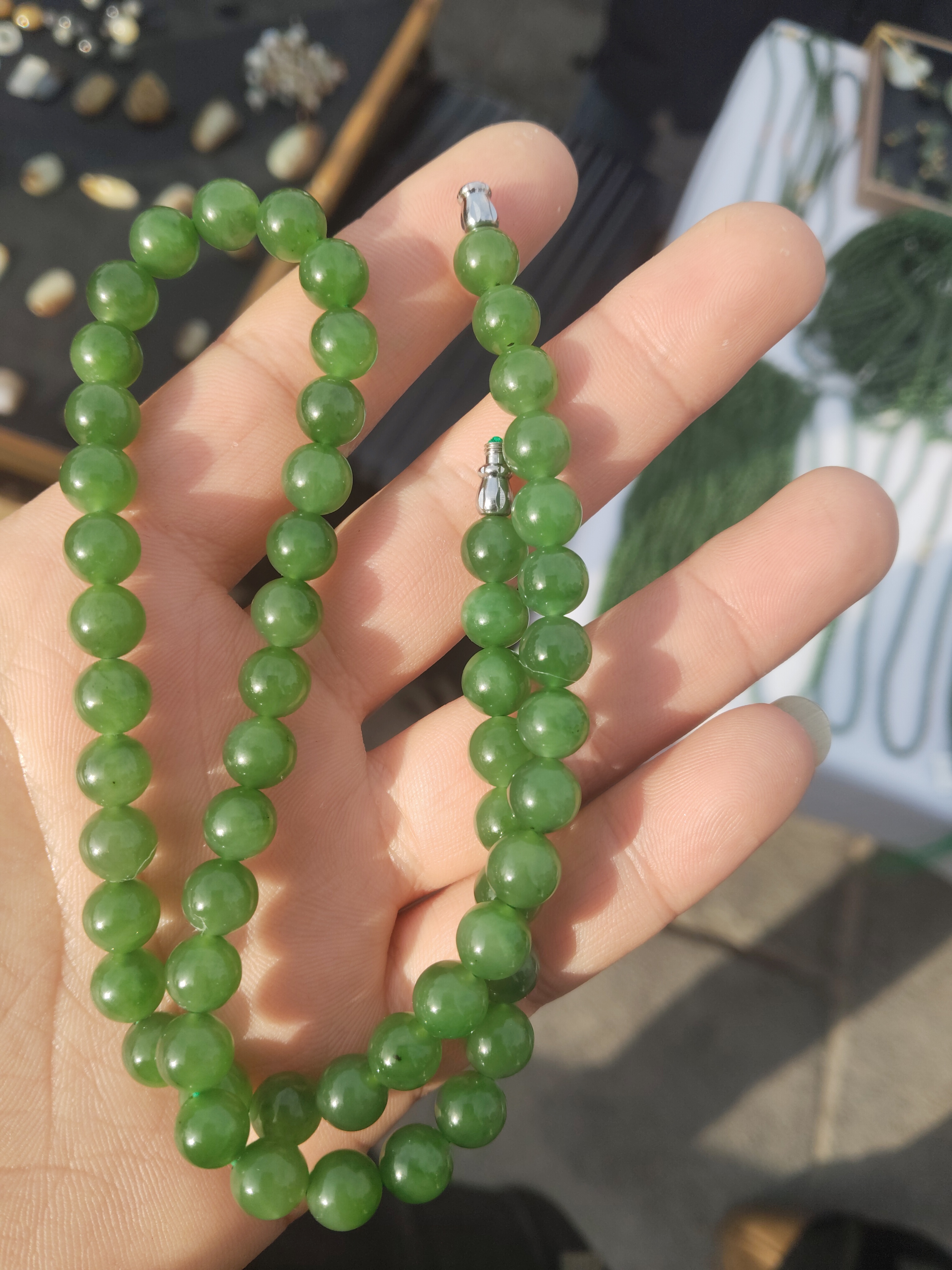 高端和田玉未镶嵌项链卡8