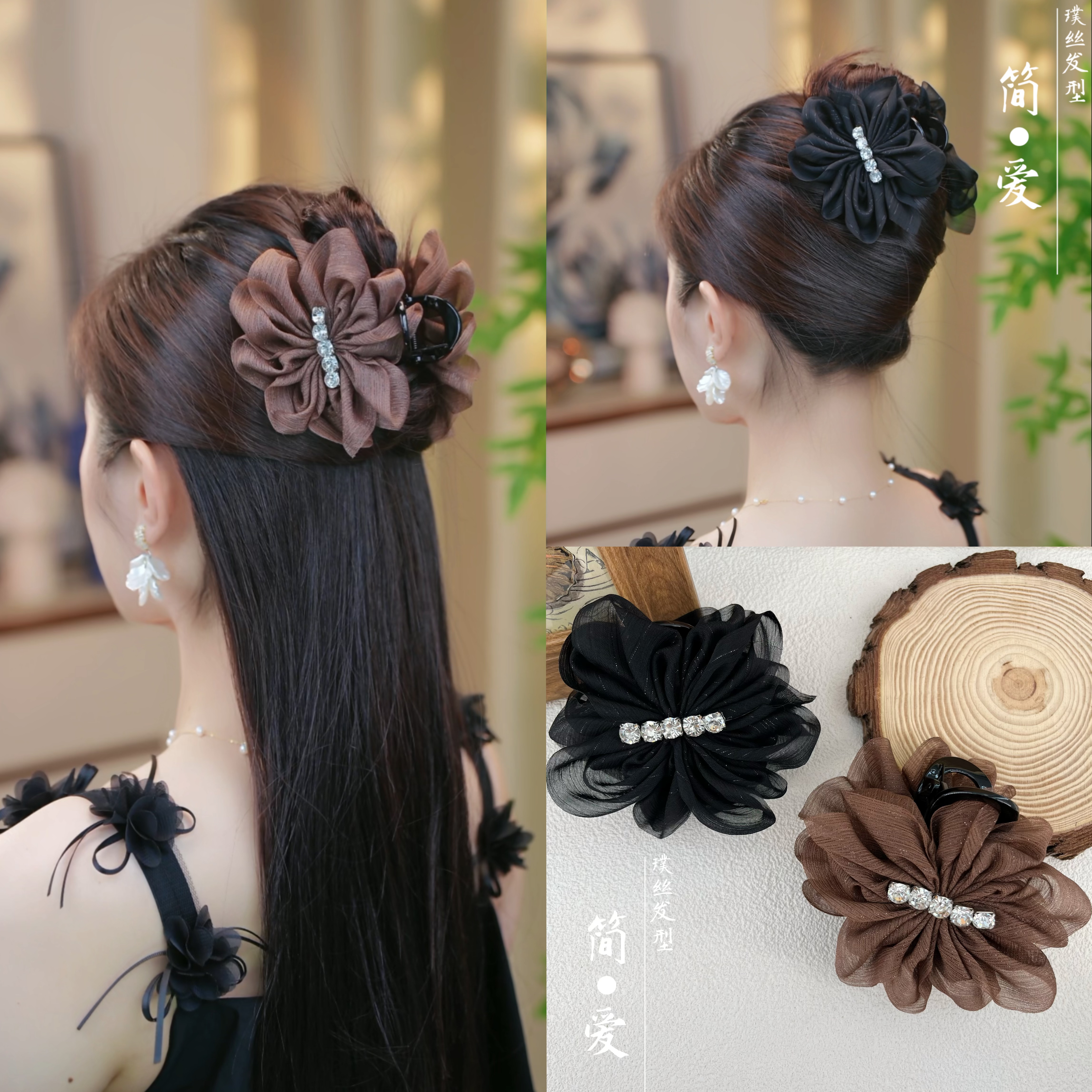 【凌云】韩系时尚百搭轻奢款蝴蝶结简约抓夹气质优雅发夹发饰头饰