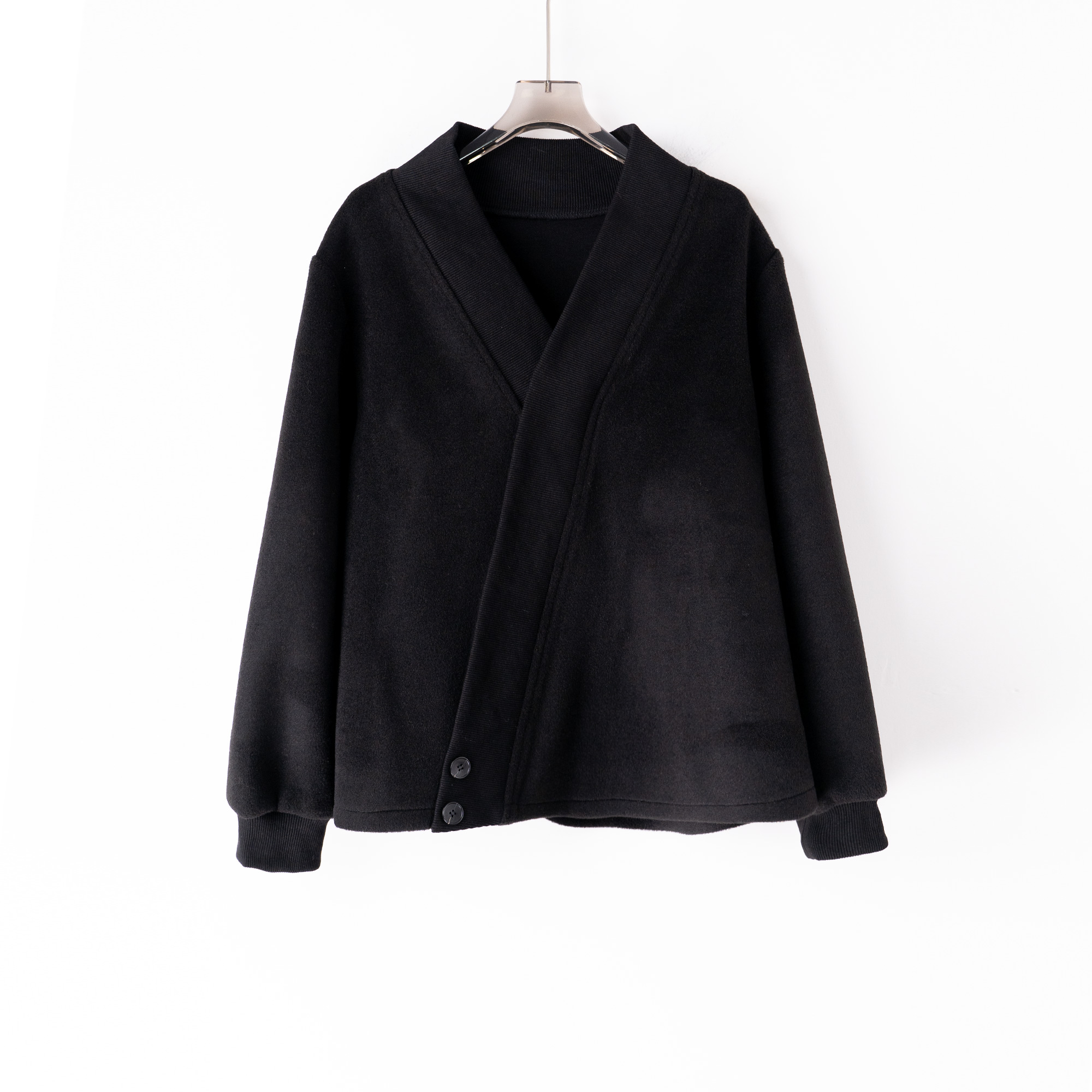 PW241141秋冬新款羊毛呢大衣加厚外套小众设计简约大牌