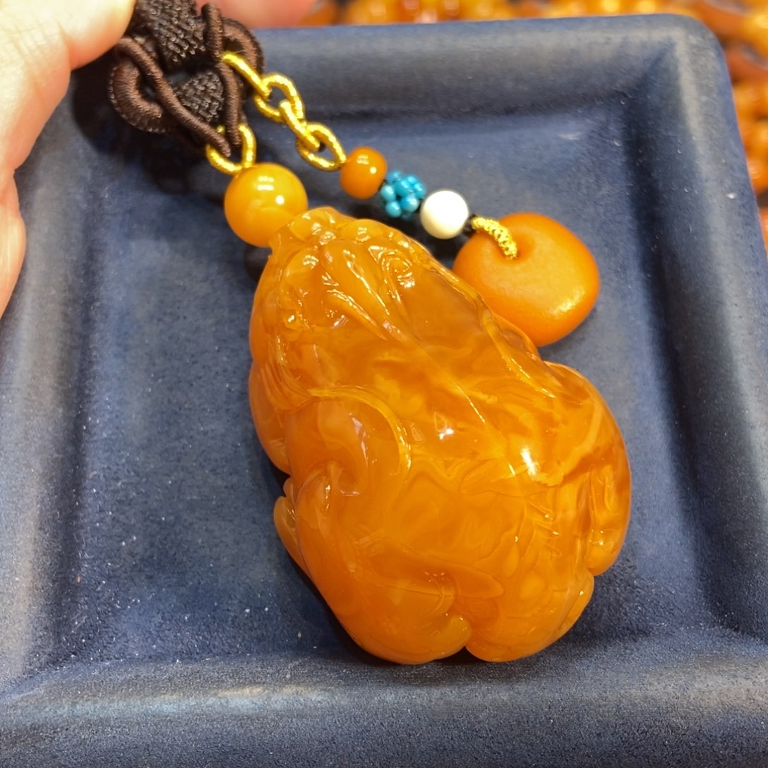 蜜蜡颈饰未镶嵌蜜蜡