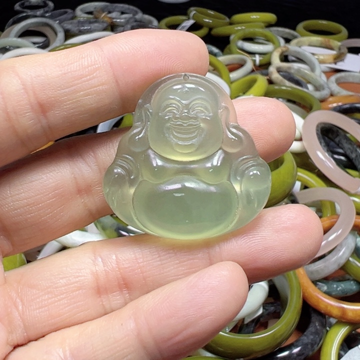 未镶嵌蛇纹石玉手链