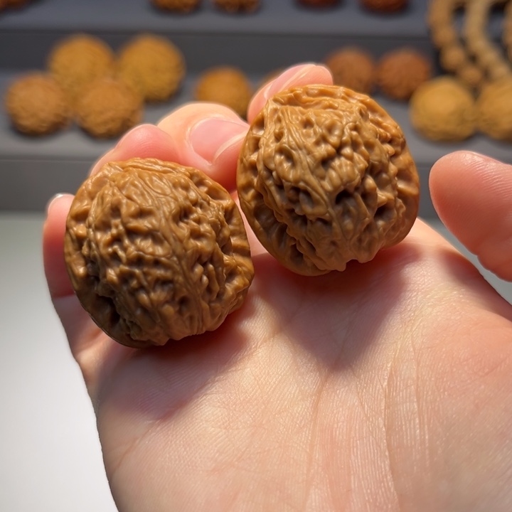 把件文玩核桃白狮子470