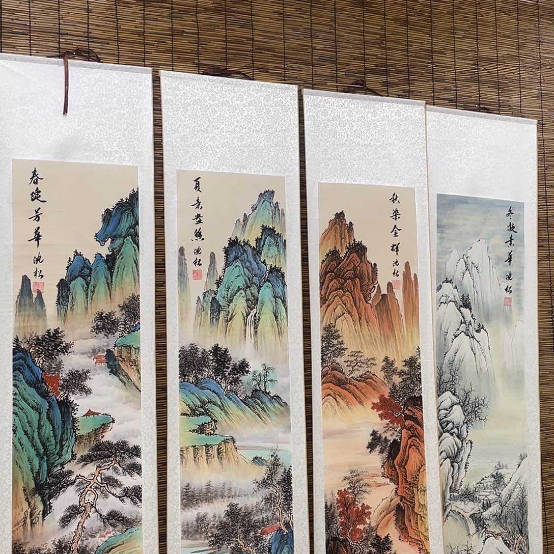 国画老师，手柄手绘作品Y