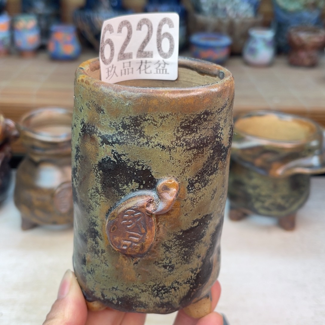 手工花盆默认瑕疵完美者勿拍