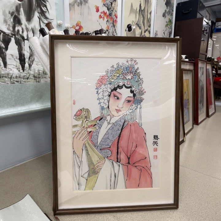 书法李凤英老师作品戏曲人物