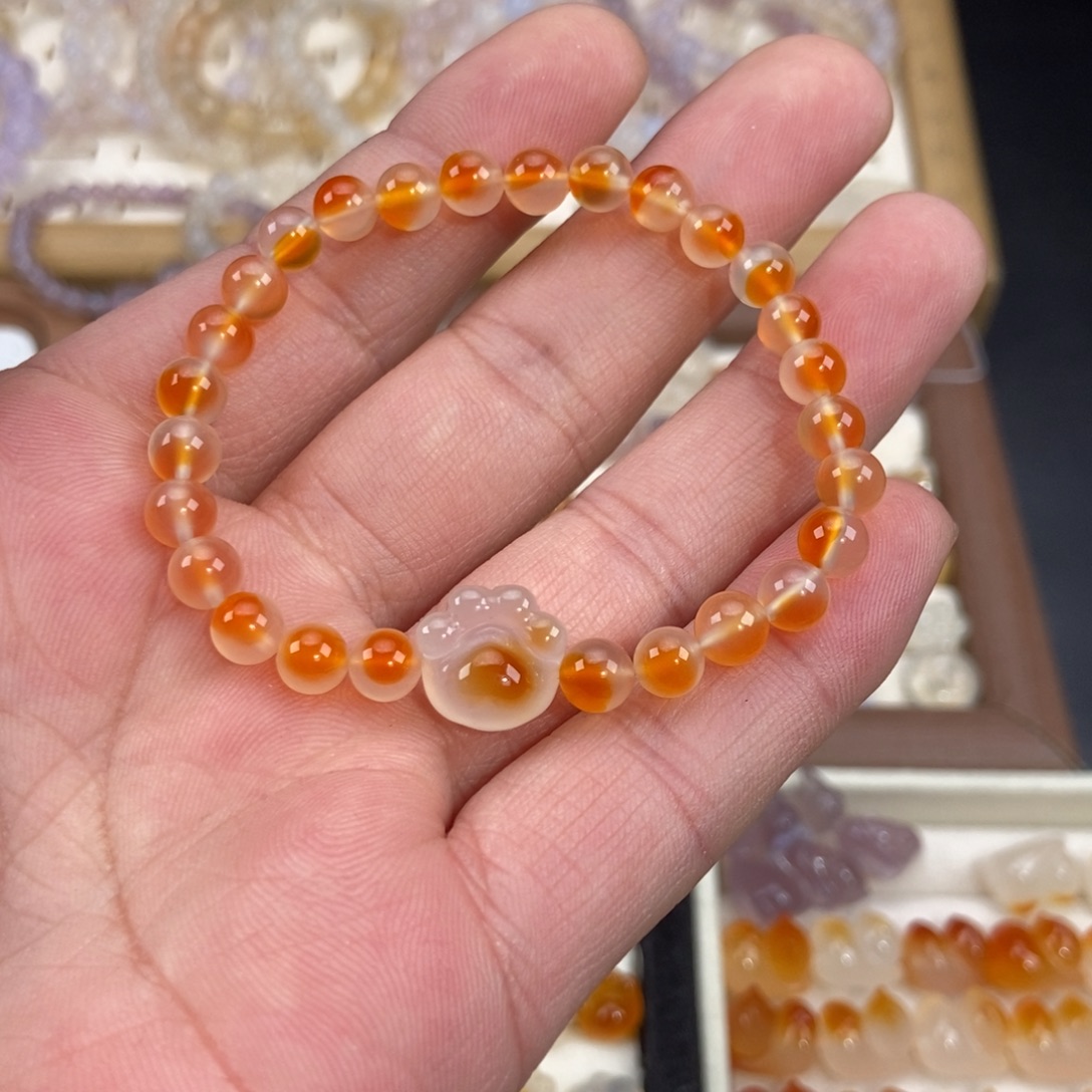 玛瑙/玉髓未镶嵌手链N3