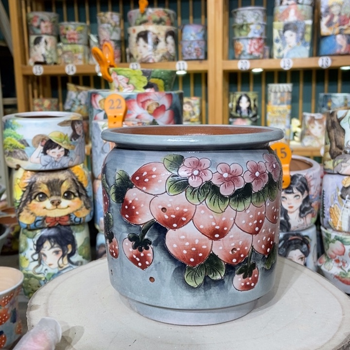 红陶景德镇艺术手绘作品