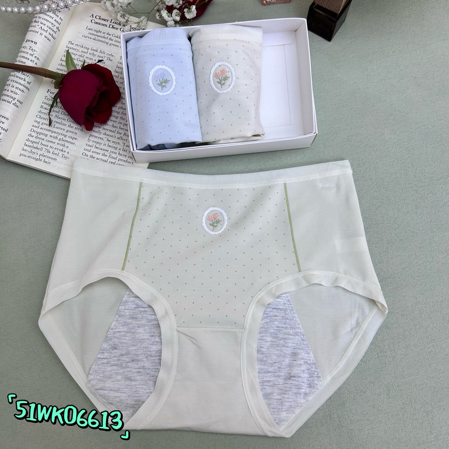 06613生理期内裤发育期初中生女孩经期防漏例假专用《三条装》