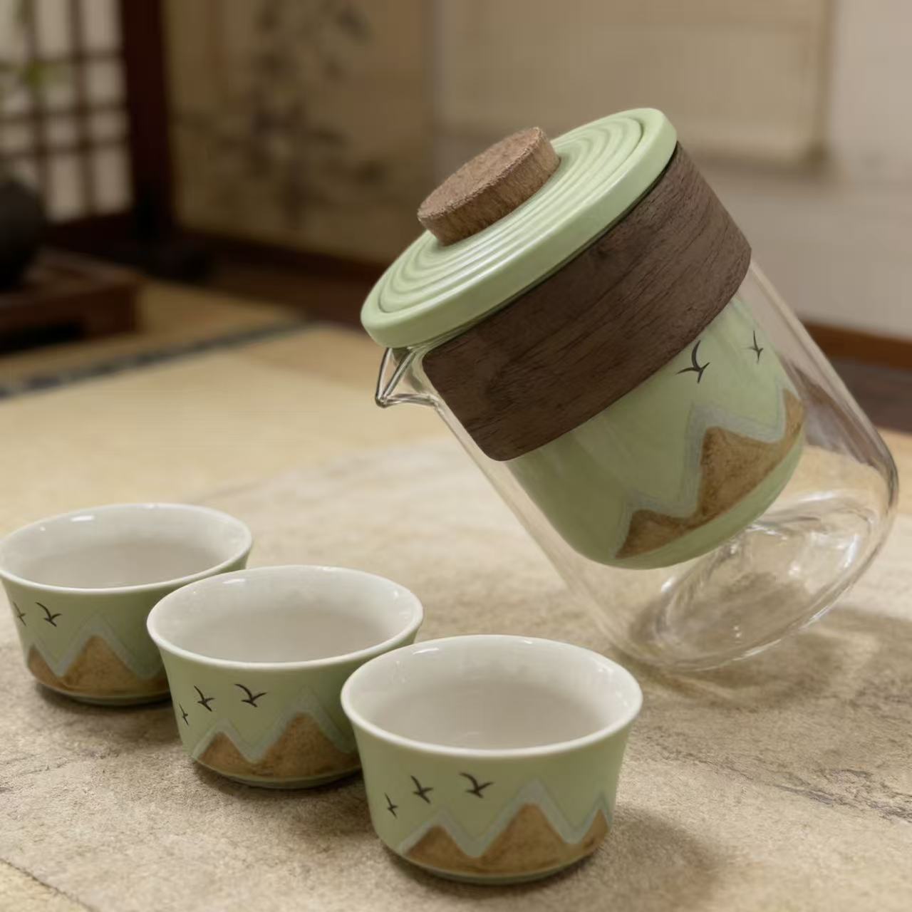 绿色-远山旅行快客-5826-直播专享