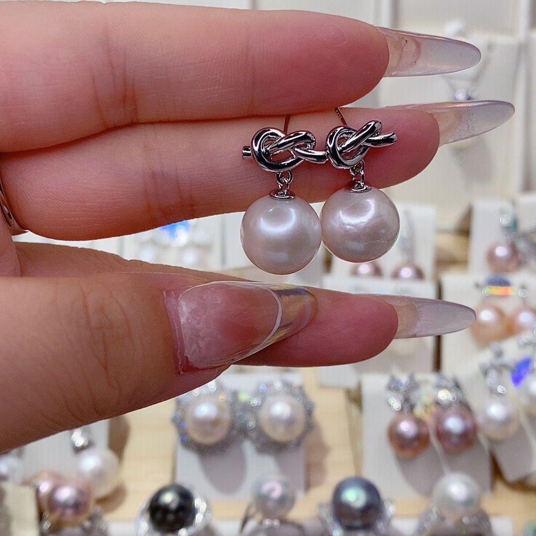 未镶嵌淡水珍珠耳饰12➕