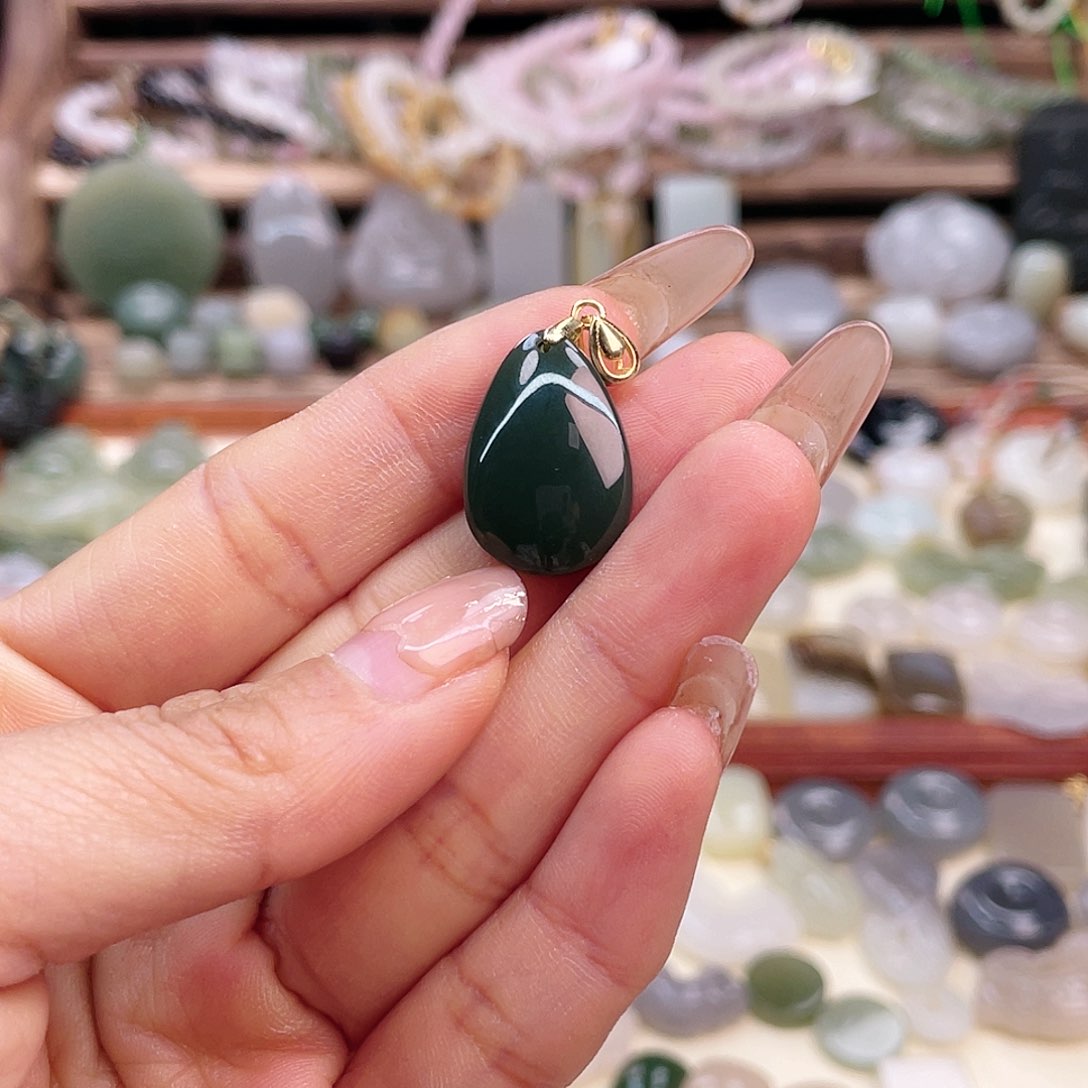 【闪购商品】和田玉吊坠(不含链)银S925镶嵌