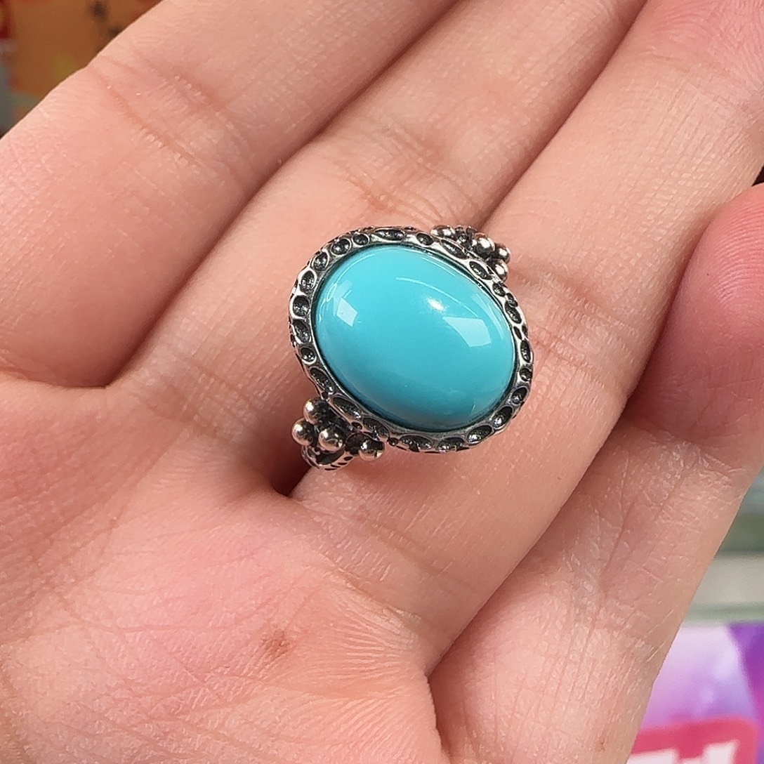 绿松石银S925镶嵌珠宝奇石