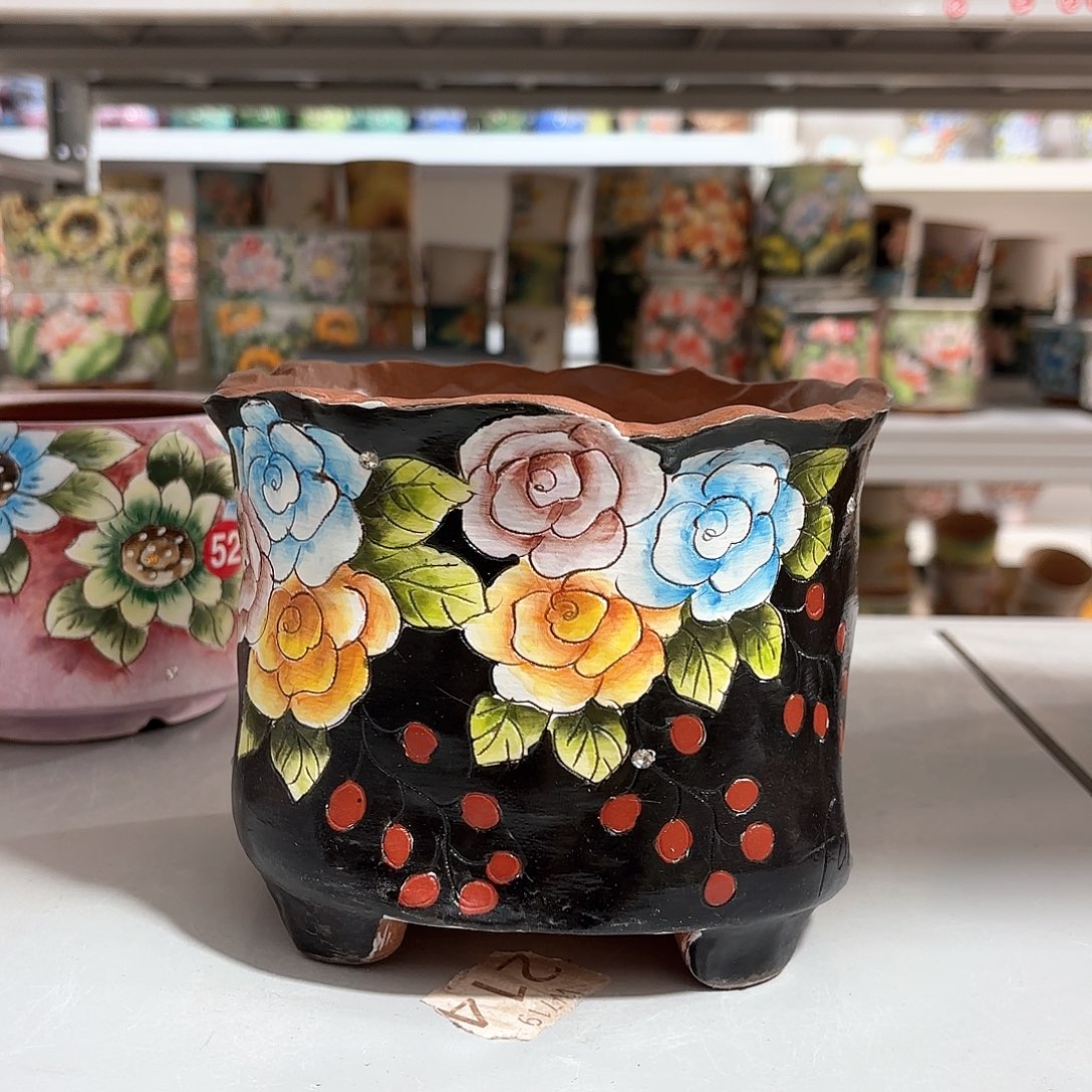 紫砂花盆手工花盆默认微瑕14/12