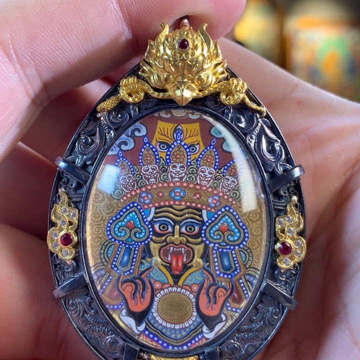 装裱画热贡纯手绘唐卡扎基拉姆 荣华品牌款