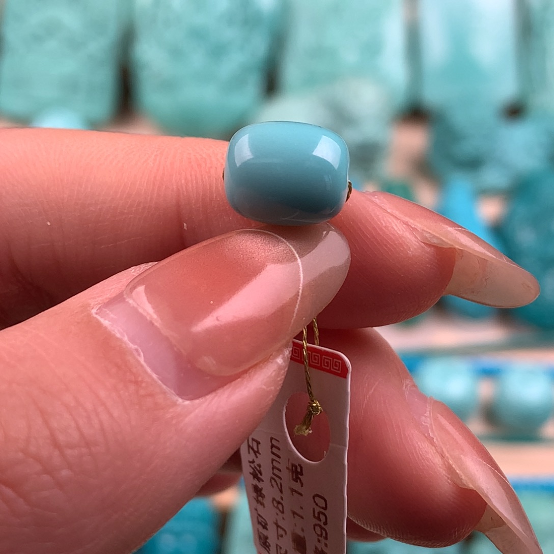 绿松石未镶嵌桶珠8.2