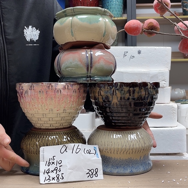 粗陶多肉花盆微瑕1602